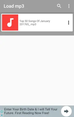 Load mp3 android App screenshot 0